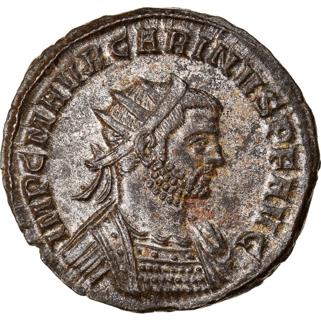 Coin, Carinus, Aurelianus, 284, Siscia, AU(50-53), Billon, RIC:315