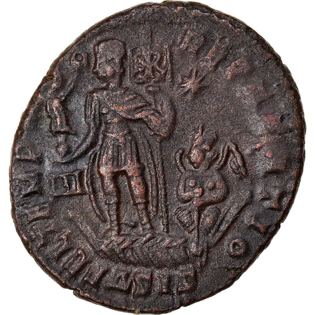 Coin, Constantius II, Maiorina, 351, Siscia, VF(30-35), Copper, RIC:327