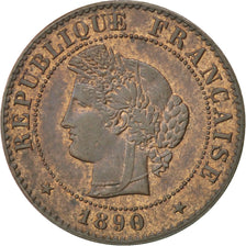 Coin, France, Cérès, Centime, 1890, Paris, AU(50-53), Bronze, KM:826.1
