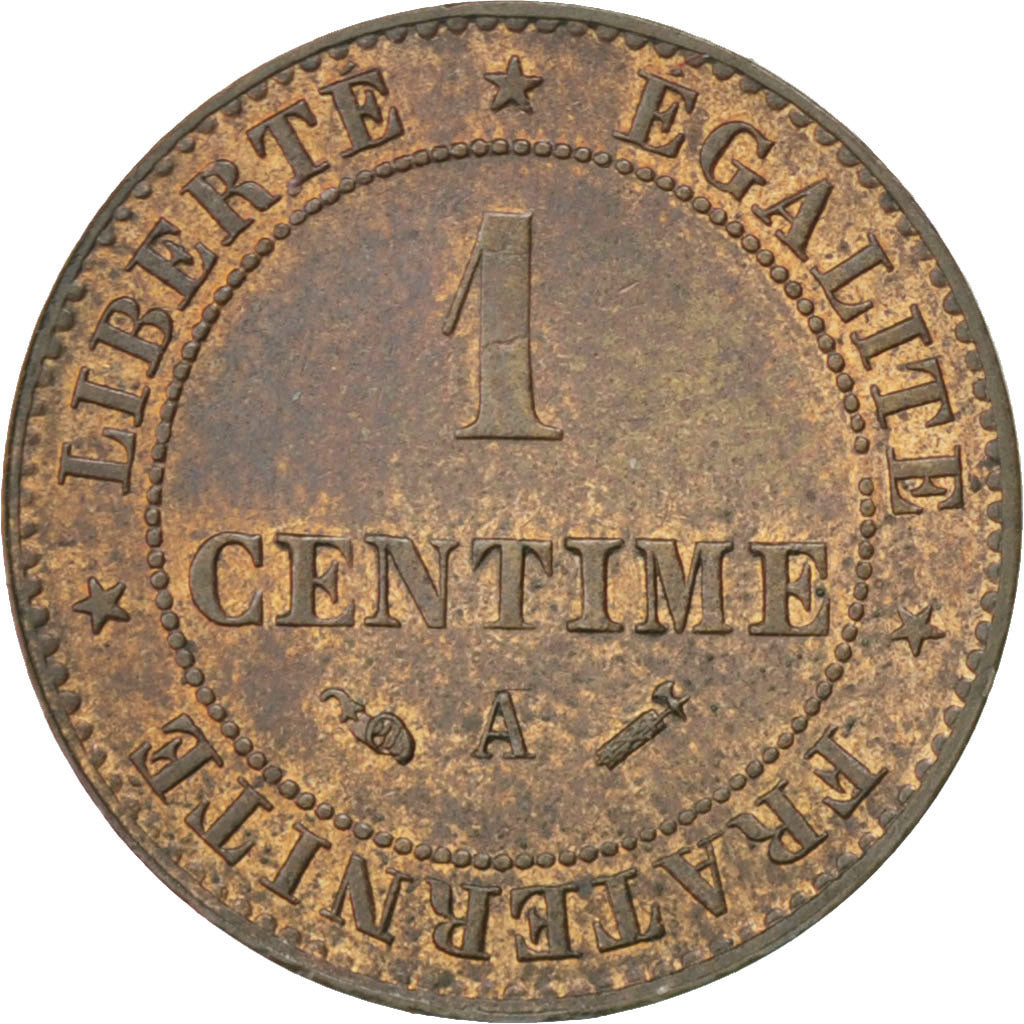 Coin, France, Cérès, Centime, 1890, Paris, AU(50-53), Bronze, KM:826.1