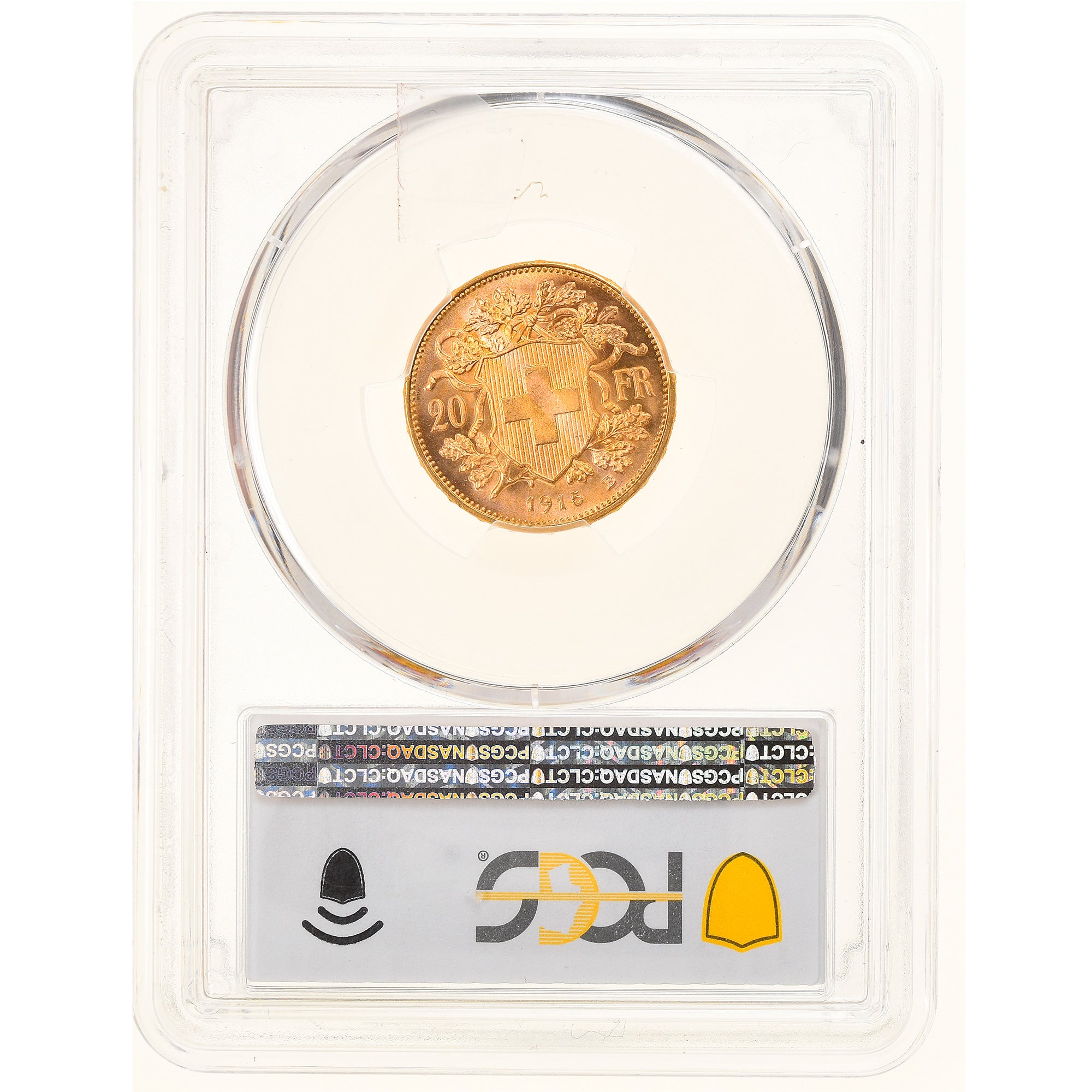 Moneda, Suiza, 20 Francs, 1915, Bern, PCGS, MS67, FDC, Oro, KM:35.1, graded