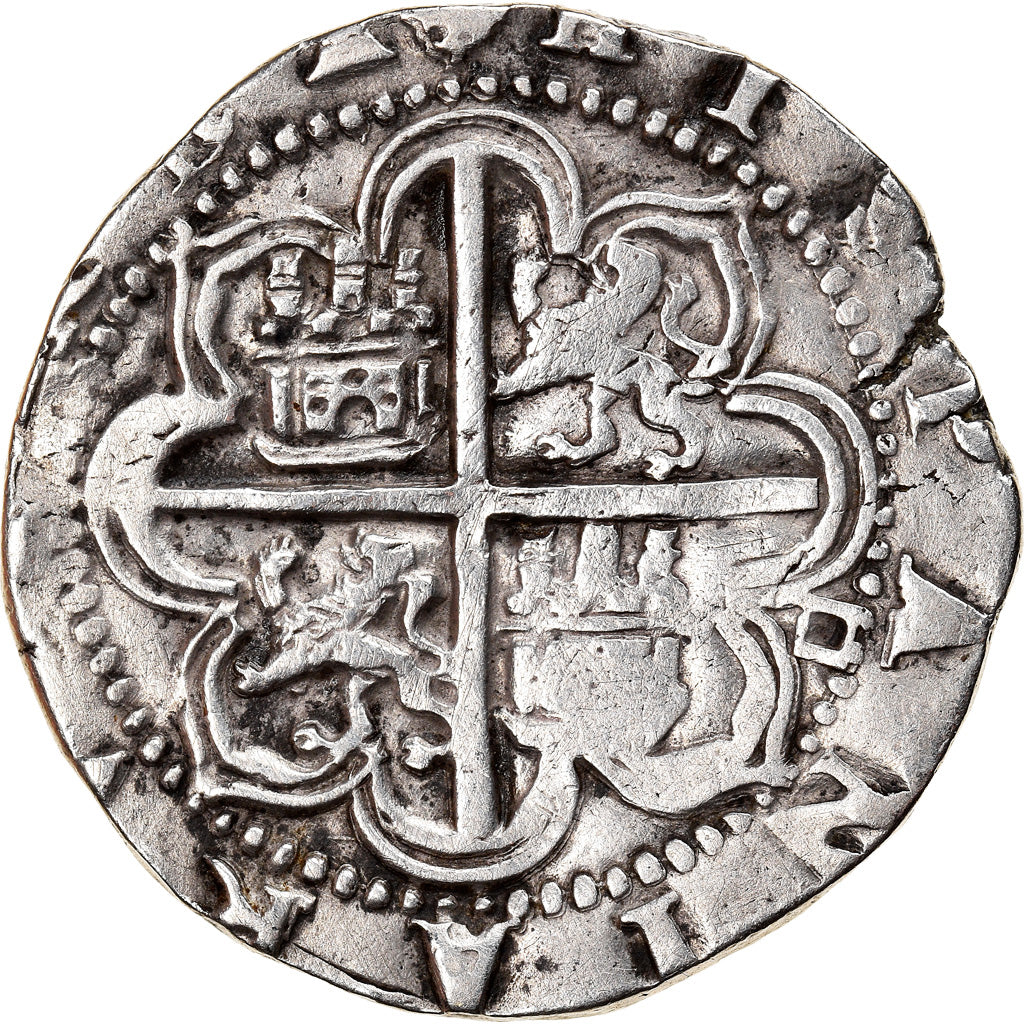 Coin, Spain, Philip II, 4 Réales, Seville, EF(40-45), Silver