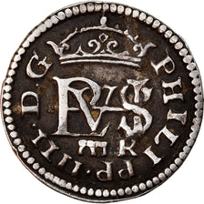 Moneta, Spagna, Philip IV, 1/2 Réal, 1633, Segovia, BB+, Argento, KM:88