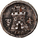 Monnaie, Bolivie, Charles IIII, 1/4 Réal, 1799, Potosi, TTB, Argent, KM:82
