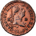 Coin, Spain, Charles IV, 2 Maravedis, 1805, Segovia, AU(50-53), Copper, KM:426