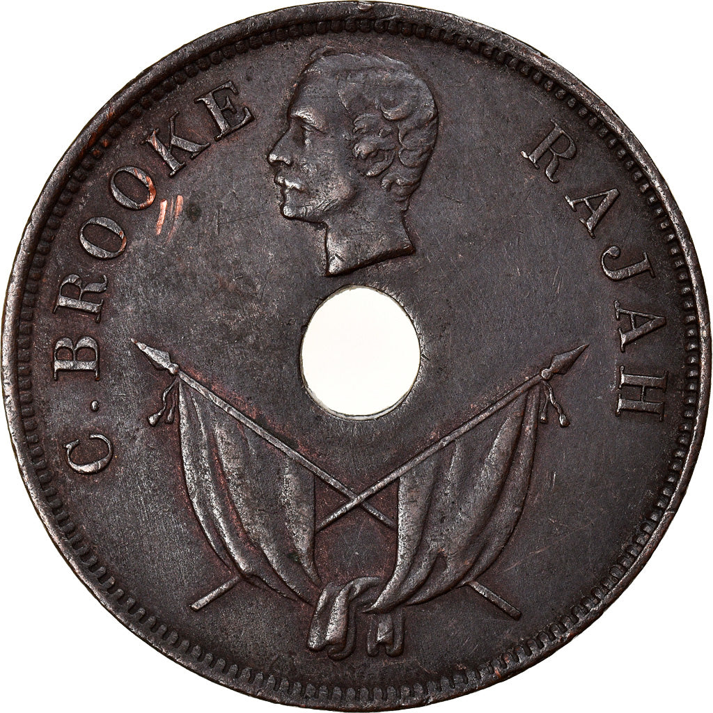 Monnaie, Sarawak, Charles J. Brooke, Cent, 1894, Heaton, Birmingham, TTB+