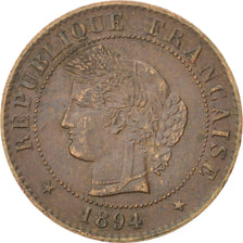 FRANCE, Cérès, Centime, 1894, Paris, KM #826.1, EF(40-45), Bronze, Gadoury #88,