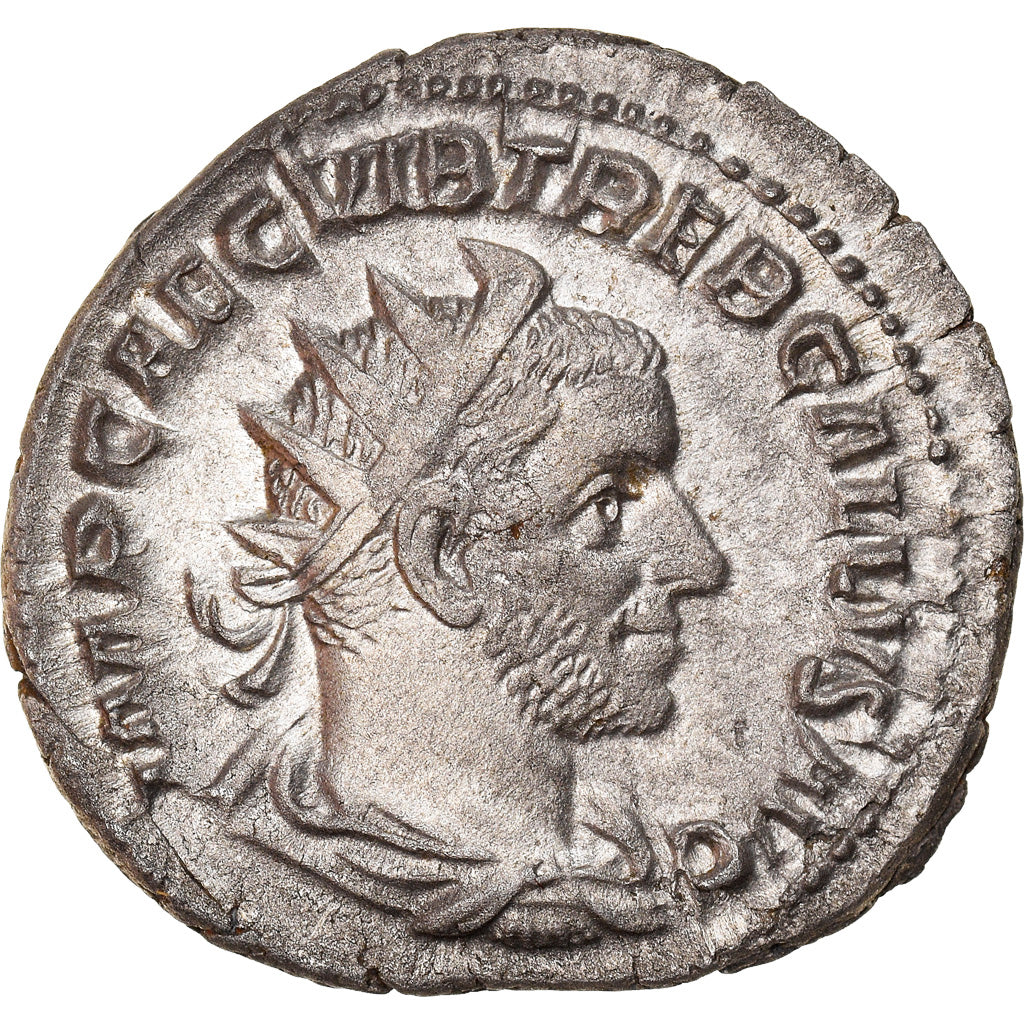 Moneta, Trebonianus Gallus, Antoninianus, 253, Roma, SPL-, Biglione, RIC:30