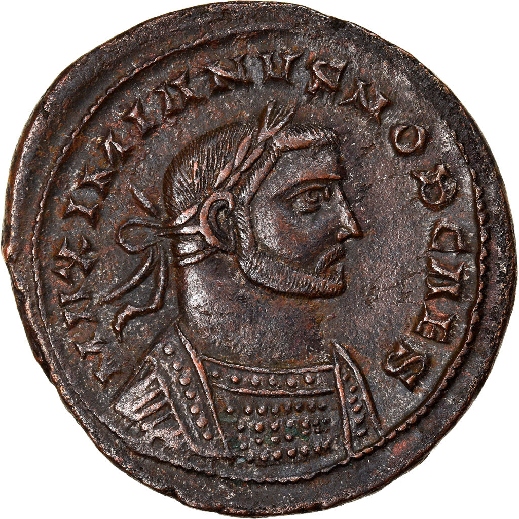 Munten, Galei, Follis, 296-303, London, ZF, Koper, RIC:15