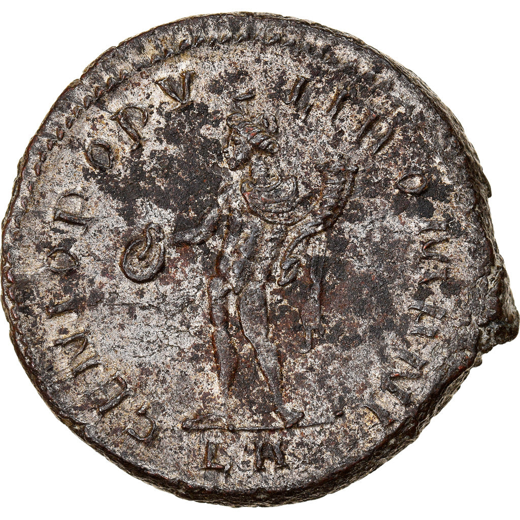 Coin, Galerius, Follis, 295, Lyon, AU(50-53), Copper, RIC:4b