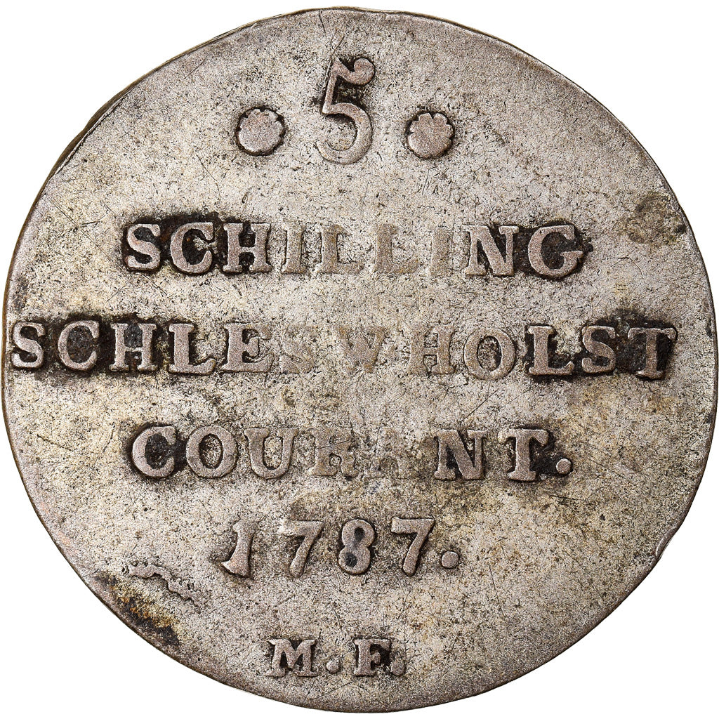 Coin, German States, SCHLESWIG-HOLSTEIN, Christian VII, 5 Schilling, 1/12 Daler