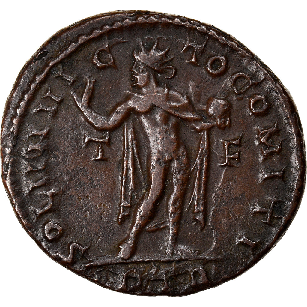 Moneta, Constantine I, Nummus, 316-317, Trier, BB+, Rame, RIC:104