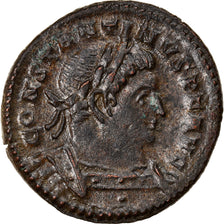 Coin, Constantine I, Nummus, 316-317, Trier, AU(50-53), Copper, RIC:105