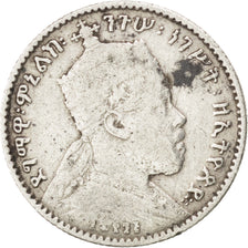 Etiopia, Menelik II, Gersh, 1902, MB, Argento, KM:12