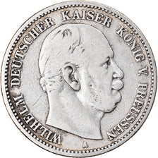 Coin, German States, PRUSSIA, Wilhelm I, 2 Mark, 1876, Berlin, VF(20-25)