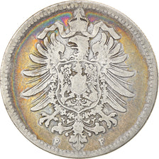 Coin, GERMANY - EMPIRE, Wilhelm I, Mark, 1878, Stuttgart, VF(20-25), Silver