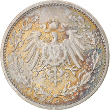 Coin, GERMANY - EMPIRE, 1/2 Mark, 1906, Muldenhütten, EF(40-45), Silver, KM:17