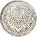 Coin, GERMANY - EMPIRE, 1/2 Mark, 1913, Munich, EF(40-45), Silver, KM:17