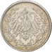 Coin, GERMANY - EMPIRE, 1/2 Mark, 1917, Karlsruhe, EF(40-45), Silver, KM:17