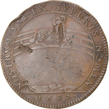 France, Jeton, Louis XIV, Etats de Bourgogne, 1682, TTB, Cuivre, Feuardent:9817