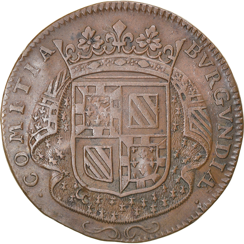 France, Jeton, Louis XIV, Etats de Bourgogne, 1682, TTB, Cuivre, Feuardent:9817