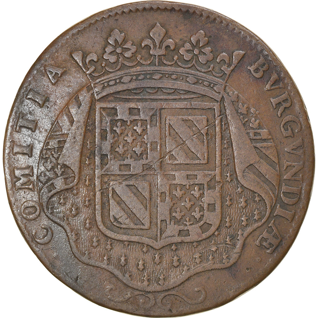 France, Jeton, Louis XIV, Etats de Bourgogne, 1698, TB, Cuivre, Feuardent:9825