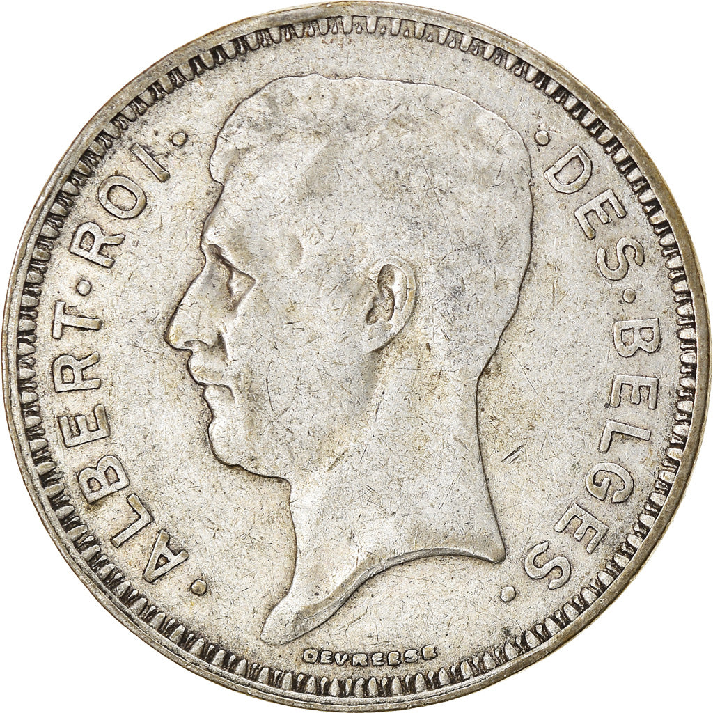 Coin, Belgium, 20 Francs, 20 Frank, 1934, VF(20-25), Silver, KM:103.1