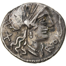 Moneda, Domitia, Denarius, 116-115 BC, Roma, Fourrée, MBC, Plata, Babelon:7