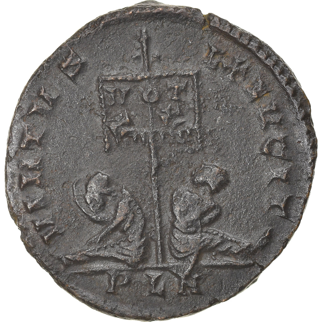 Coin, Constantine I, Nummus, 320, London, AU(50-53), Copper, RIC:191