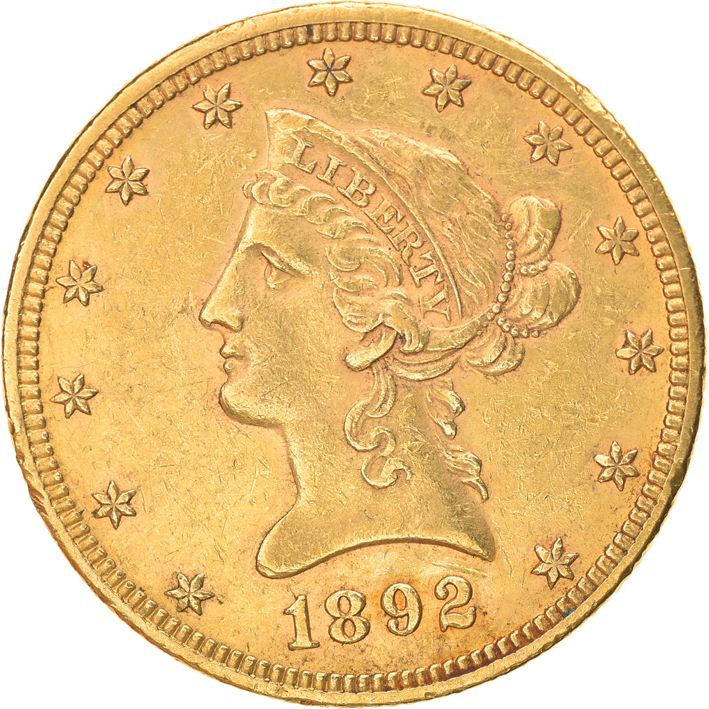 Moneta, Stati Uniti, Coronet Head, $10, Eagle, 1892, U.S. Mint, Philadelphia