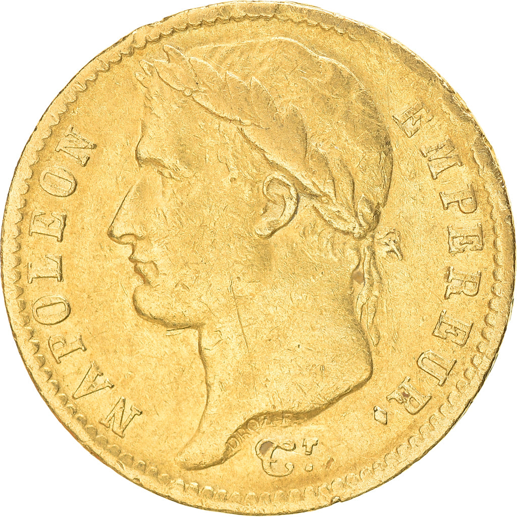 Moneta, Francja, Napoléon I, 20 Francs, 1812, Paris, VF(30-35), Złoto
