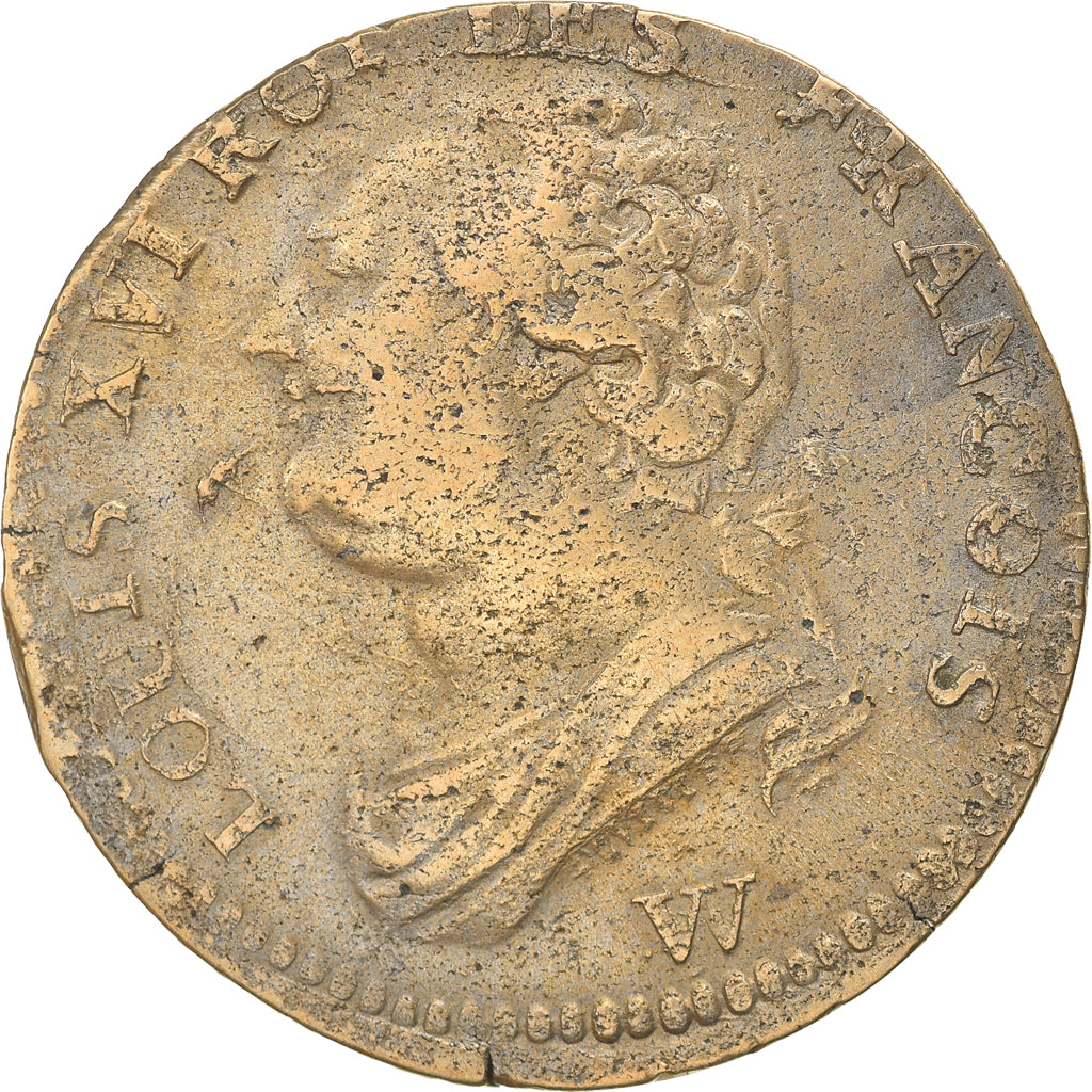 Monnaie, France, Louis XVI, 12 deniers françois, 12 Deniers, 1793, Lille, TB