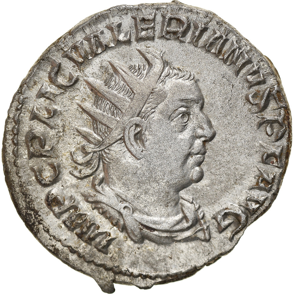 Coin, Valerian I, Antoninianus, 254, Roma, AU(50-53), Billon, RIC:87