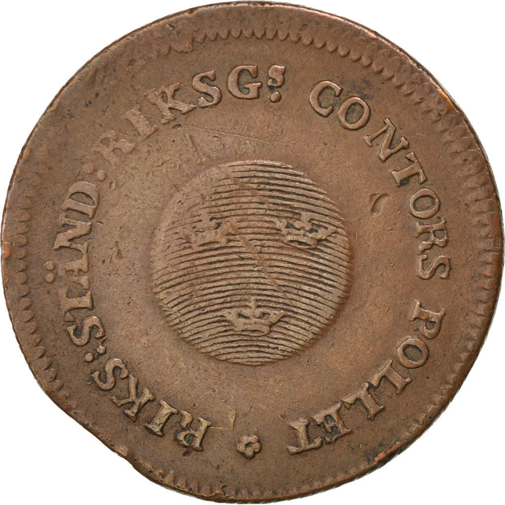 Coin, Sweden, Gustaf IV Adolf, 1/2 Skilling, 1799, VF(30-35), Copper, KM:549