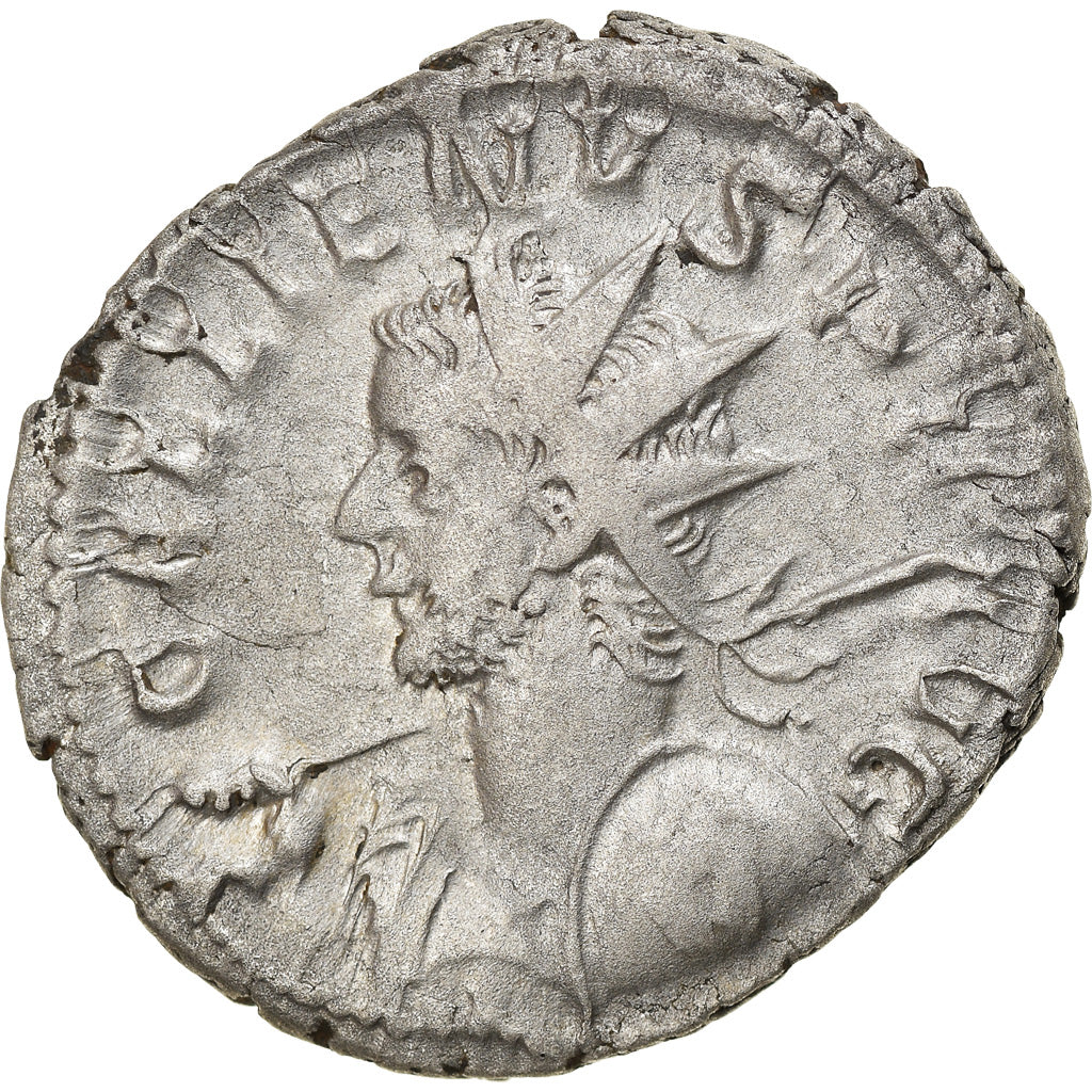 Coin, Gallienus, Antoninianus, 259-260, Trier, AU(50-53), Billon, RIC:44