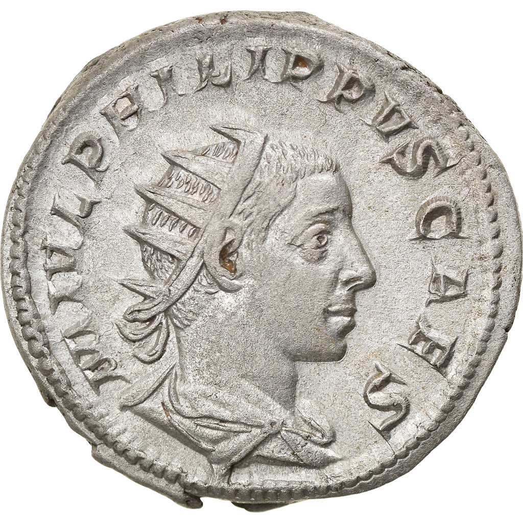 Coin, Philip II, Antoninianus, 246, Roma, AU(55-58), Billon, RIC:218d