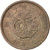 Coin, Japan, Mutsuhito, 2 Sen, 1877, AU(50-53), Bronze, KM:18.2