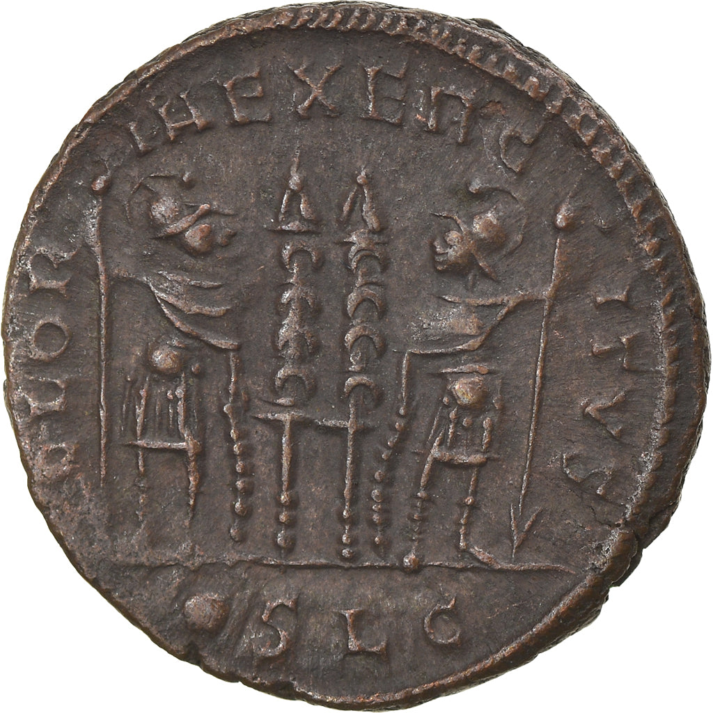 Coin, Constantine I, Nummus, 330-331, Lyon, AU(50-53), Copper, RIC:236