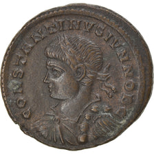 Coin, Constantine II, Nummus, 326-327, Trier, AU(50-53), Copper, RIC:505