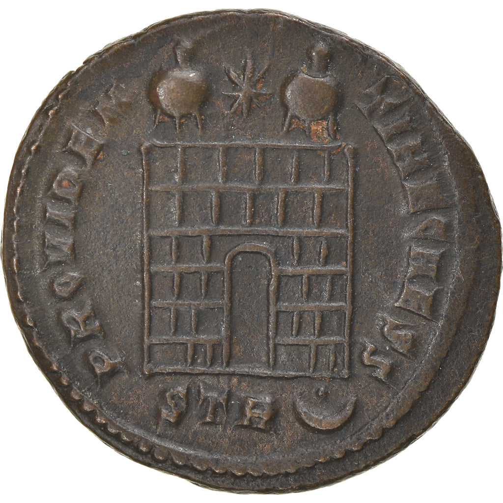 Coin, Constantine II, Nummus, 326-327, Trier, AU(50-53), Copper, RIC:505