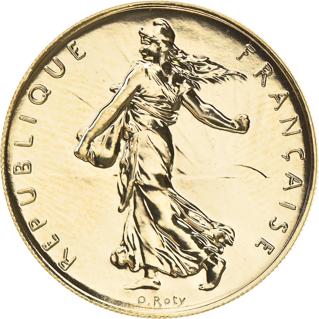 Monnaie, France, Semeuse, Franc, 2001, Paris, FDC, Or, Gadoury:474a, KM:925.1a