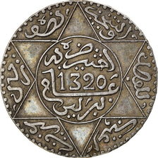Coin, Morocco, 'Abd al-Aziz, 1/2 Rial, 5 Dirhams, AH 1320/1902, Berlin