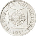 TIMOR, 50 Avos, 1951, Lisbon, KM #7, AU(55-58), Silver, 20.5, 3.51