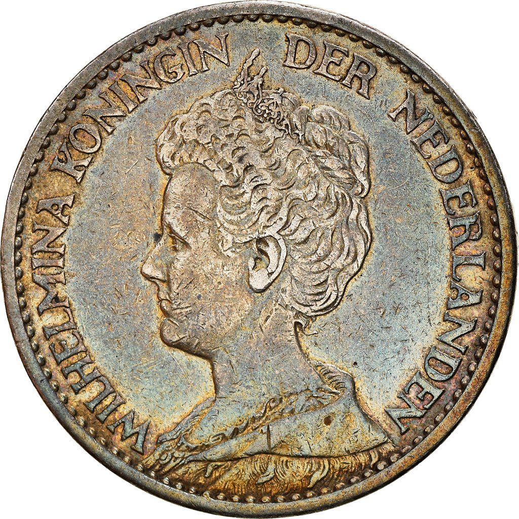 Coin, Netherlands, Wilhelmina I, Gulden, 1911, Utrecht, EF(40-45), Silver