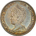 Coin, Netherlands, Wilhelmina I, Gulden, 1911, Utrecht, EF(40-45), Silver