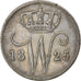 Coin, Netherlands, William I, 25 Cents, 1825, Utrecht, AU(50-53), Silver, KM:48
