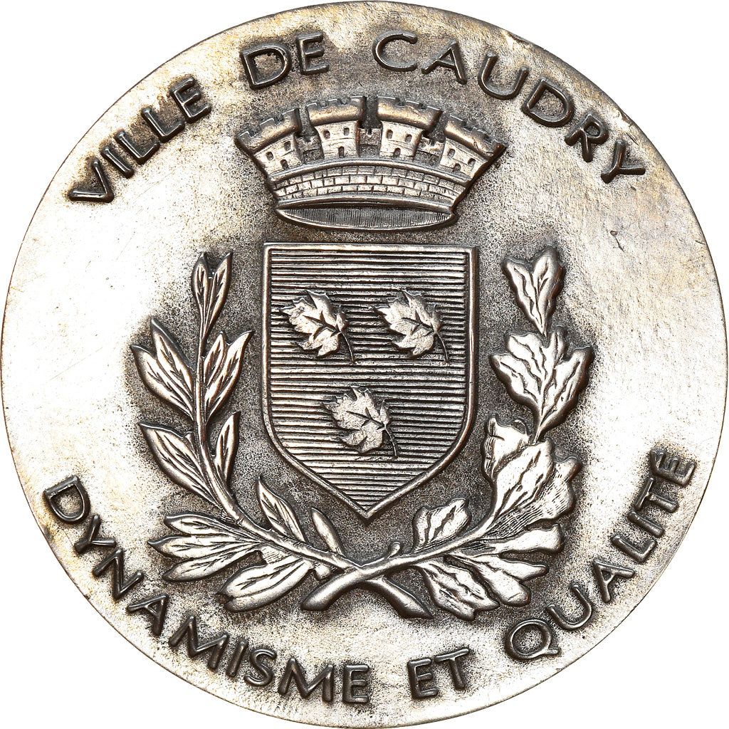 France, Medal, Ville de Caudry, Etains du Val des Cygnes, 1998, AU(50-53), Tin