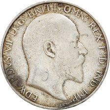 Coin, Great Britain, Edward VII, Florin, Two Shillings, 1908, VF(30-35), Silver