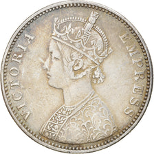 Coin, INDIA-BRITISH, Victoria, Rupee, 1880, Bombay, VF(30-35), Silver, KM:492