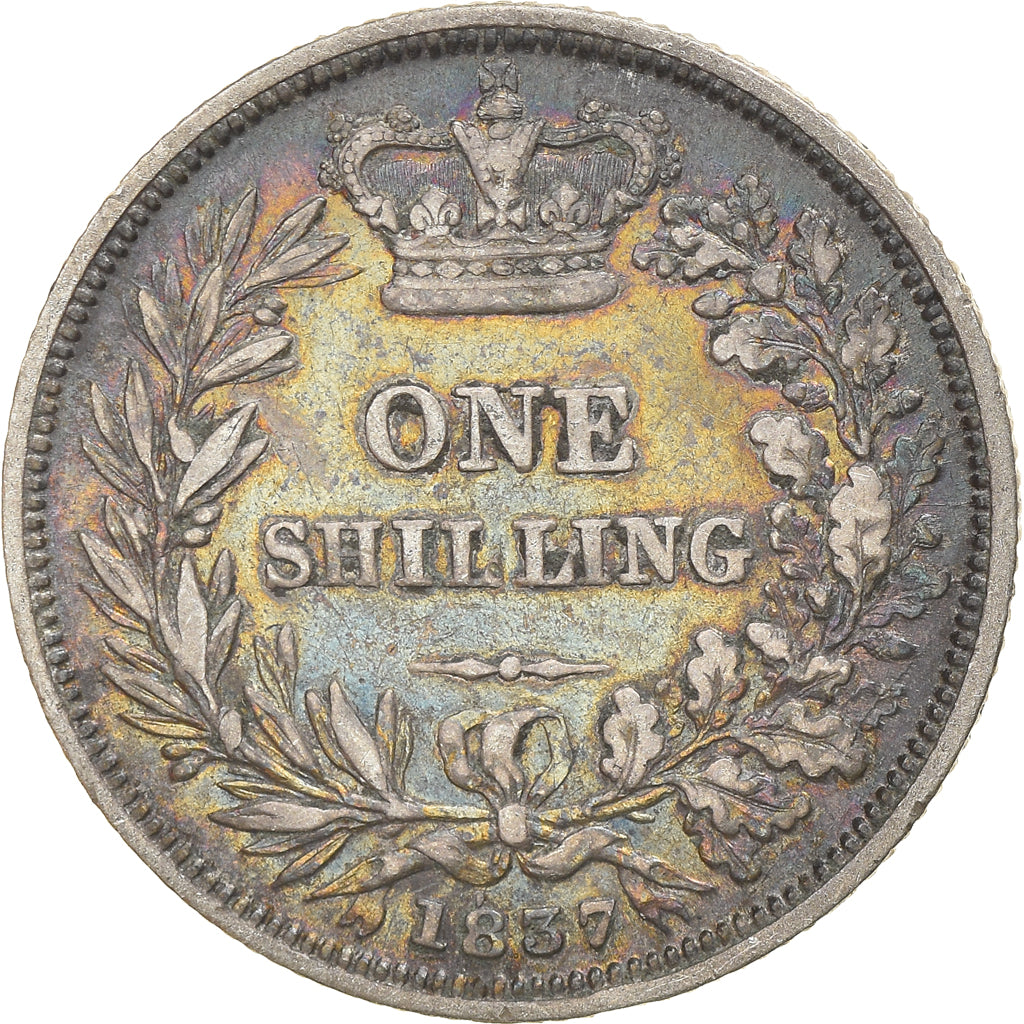 Coin, Great Britain, William IV, Shilling, 1837, VF(30-35), Silver, KM:713